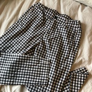One Size Checkered Cropped Brandy Melville Pants